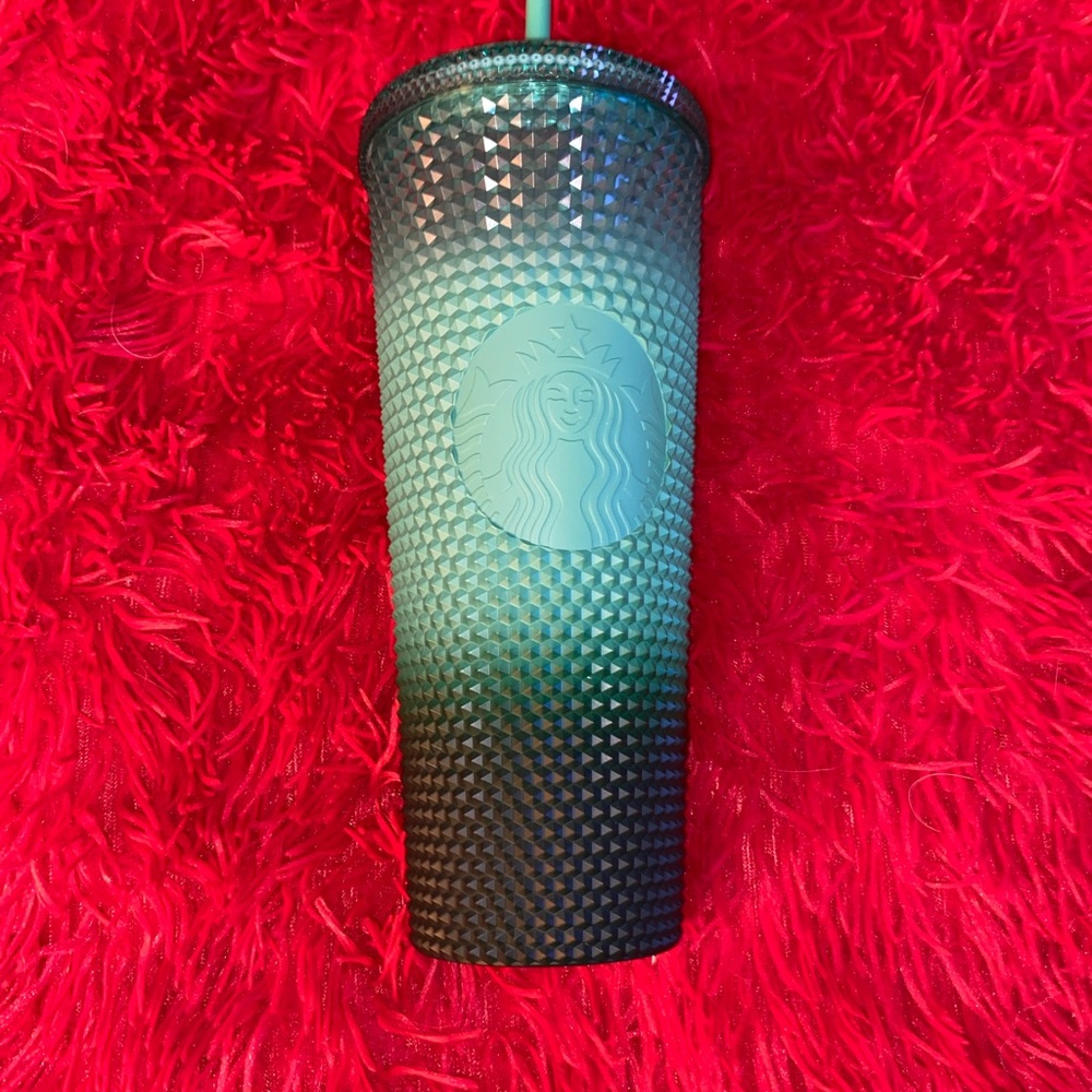 Starbucks Teal and Black Gradient Tumbler